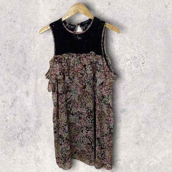 Slate‎ and Willow Floral Maternity Dress Off Shoulder Lace Shift Size XL Pink - Picture 7 of 12